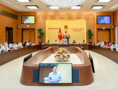 Phiên họp sáng 14/8 của Uỷ ban Thường vụ Quốc hội.