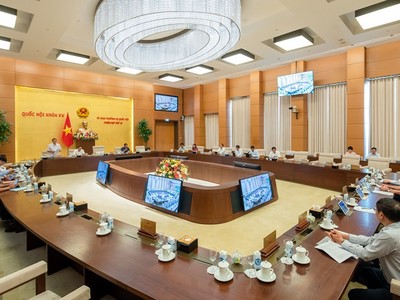 Một phiên họp trong tháng 8/2023 của Ủy ban Thường vụ Quốc hội.