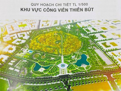 Quy hoạch chi tiết 1/500 khu vực công viên Thiên Bút.