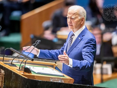 Tổng thống Hoa Kỳ Joe Biden phát biểu tại phiên họp (Ảnh: UN).