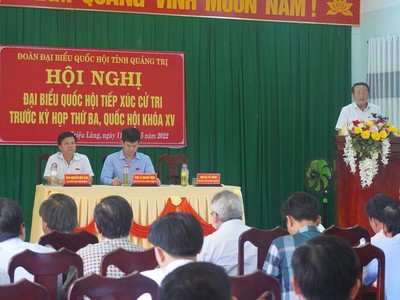 Cử tri Quảng Trị kiến nghị đẩy nhanh các công trình, dự án trọng điểm