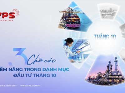 “3 chữ cái" tiềm năng trong danh mục đầu tư tháng 10