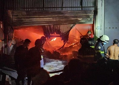 Hiện trường vụ cháy (Nguồn: Vnews)