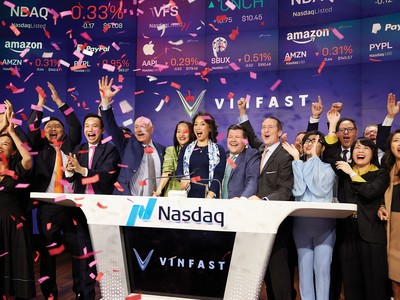 Ngày 15/8/2023, cổ phiếu Vinfast đã niêm yết trên sàn Nasdaq (Mỹ).