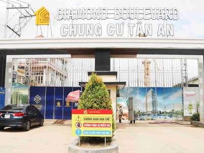 Chung cư Tân An toạ lạc ngay mặt tiền Quốc lộ 13, TP.Thuận An, tỉnh Bình Dương.