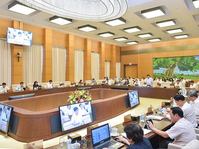 Phiên thảo luận về các báo cáo kinh tế, xã hội của Ủy ban Thường vụ Quốc hội.