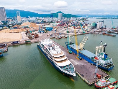 Cảng Quy Nhơn là một trong hai cảng đang chiếm thị phần lớn nhất tại tỉnh Bình Định. Ảnh minh họa (Nguồn: quynhonport).