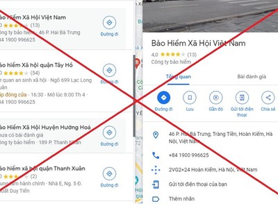 Mạo danh số Tổng đài tư vấn và chăm sóc khách hàng của cơ quan Bảo hiểm xã hội nhằm trục lợi bất chính