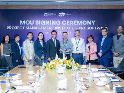 Lễ ký kết giữa FPT Software và Viện Quản lý Dự án (PMI)