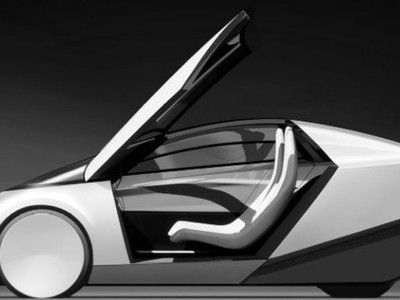 Mô hình xe tự lái Robotaxi của Tesla. Ảnh: teslarati.com