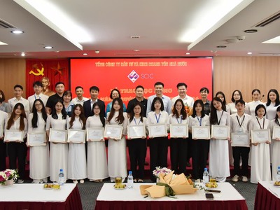 Lễ Trao Học bổng "SCIC - Nâng bước tài năng trẻ" năm 2024.