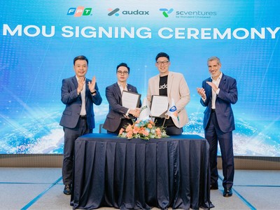 FPT bắt tay audax Financial Technology - công ty được Standard Chartered đầu tư, nhằm thúc đẩy chuyển đổi số toàn diện ngành ngân hàng, tài chính tại khu vực châu Á Thái Bình Dương và Trung Đông.