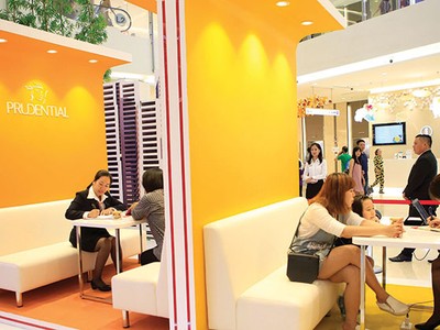 Mô hình Pop-up store của Prudential tại TP.HCM