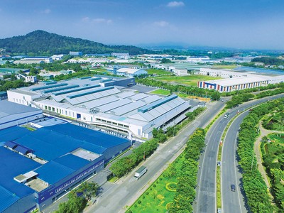 Một góc Khu công nghiệp Khai Quang, Vĩnh Yên.