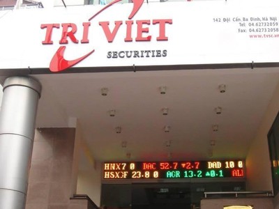 Năm 2016, Chứng khoán Trí Việt (TVB) lãi sau thuế hơn 20 tỷ đồng 
