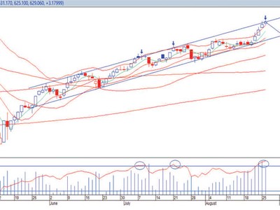 Đồ thị kỹ thuật theo ngày của chỉ số VN-Index (Nguồn: IVS)