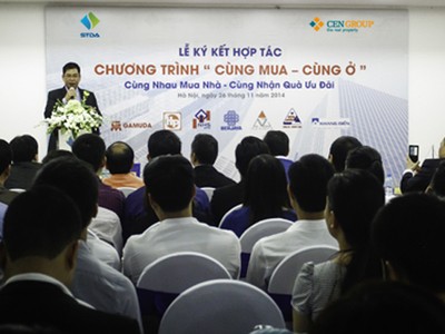 Lễ công bố chương trình “Cùng mua, cùng ở” do STDA tổ chức vào sáng ngày 26/11/2014