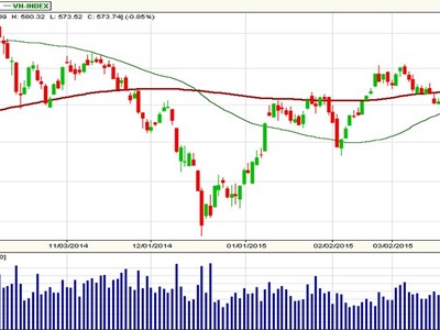 Đồ thị kỹ thuật theo ngày của chỉ số VN-Index (Nguồn: VPBS)