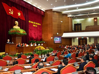 Hội nghị Trung ương lần thứ 13 khai mạc sáng 14/12 tại Hà Nội - Ảnh: VGP/Nhật Bắc