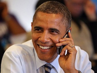 Ông Obama có thể đang sử dụng một chiếc Galaxy S4.