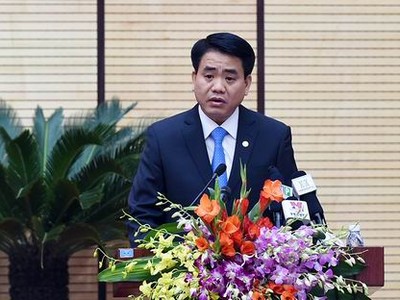 Ông Nguyễn Đức Chung, Chủ tịch UBND thành phố Hà Nội nhiệm kỳ 2016 - 2021. Ảnh VGP/Quang Hiếu 