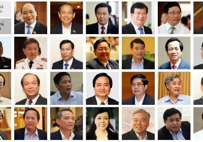 27 thành viên Chính phủ nhiệm kỳ 2011 - 2016 từ tháng 4/2016.