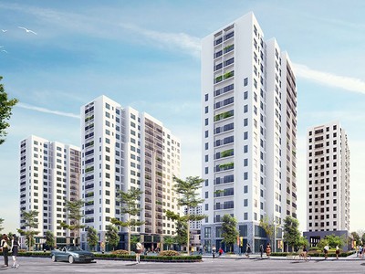 Cất nóc tòa E, F Dự án Xuân Phương Residence