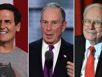 Cuban,Bloomberg và Buffett (từ trái qua)đều ủng hộ bà Clinton. Ảnh: Political News Wire