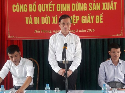 Hapaco quyết định di dời xí nghiệp giấy đế để bảo vệ môi trường