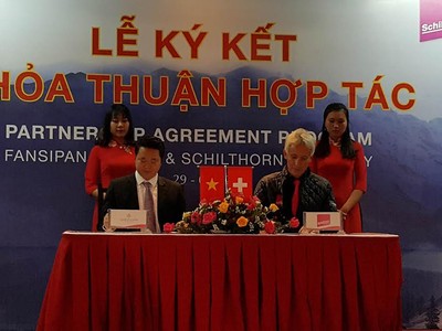 Fansipan Legend ký kết thỏa thuận hợp tác cùng Schilthorn Cableway (Thụy Sỹ)