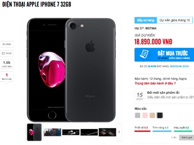 iPhone 7, 7 Plus chính hãng có thể về nước sớm hơn mọi năm, giữa tháng 10 thay vì đầu tháng 11 như 6s.