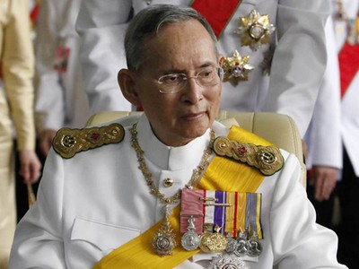 Quốc vương Thái Lan Bhumibol Adulyadej. Ảnh: Reuters