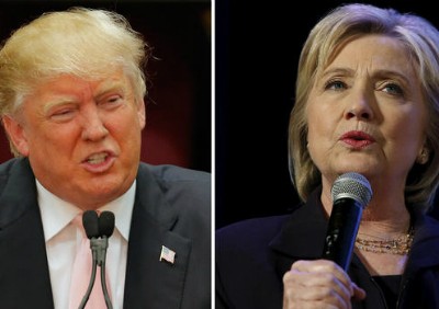 Donald Trump (trái) và Hillary Clinton. Ảnh: CBS