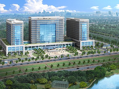 Phối cảnh trụ sở Bộ Ngoại giao mới ở xã Mễ Trì, Nam Từ Liêm, Hà Nội.