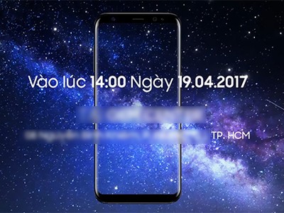 Galaxy S8 sẽ ra mắt tại Việt Nam vào ngày 19/4.