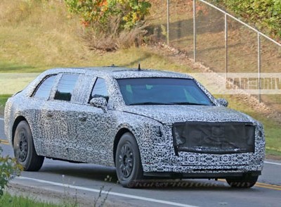 "Quái thú" mới của tổng thống Trump lộ diện trên đường thử. Ảnh:Caranddriver.