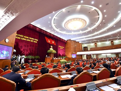 Quang cảnh Hội nghị Trung ương 6. Ảnh: VGP/Nhật Bắc