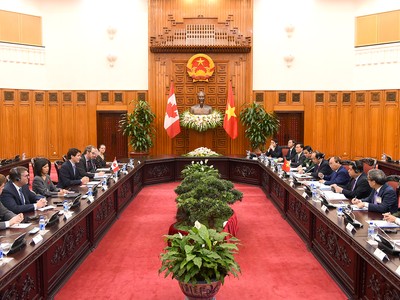 Toàn cảnh Hội đàm. Ảnh: VGP/Quang Hiếu