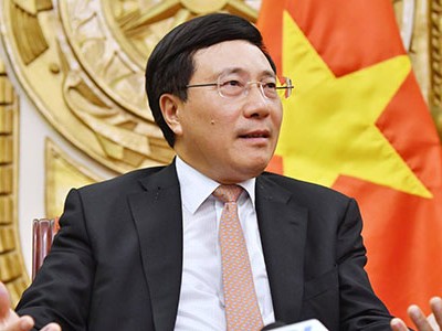 Phó thủ tướng Phạm Bình Minh. Ảnh:Giang Huy.