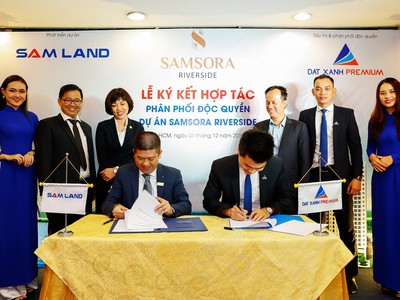 Hình ảnh tại buổi lễ ký kết hợp tác phân phối độc quyền dự án Samsora Riverside