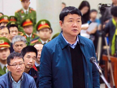 Ông Đinh La Thăng tại tòa tháng 1/2018.Ảnh: TTXVN.