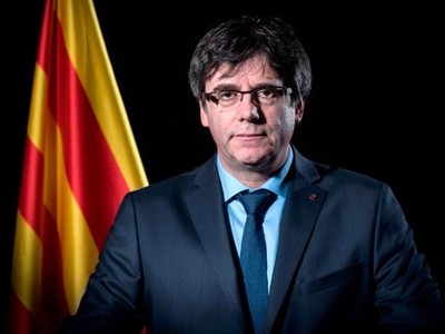 Cựu thủ hiến Catalonia Carles Puigdemont. Ảnh:AFP.