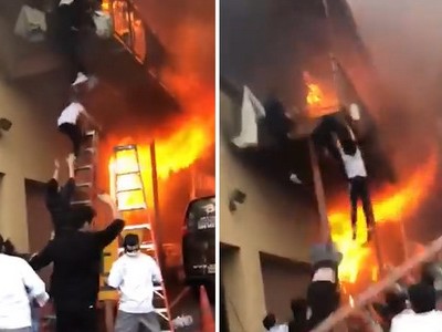Nhiều bé gái nhảy từ ban công, thoát khỏi đám cháy tại Mỹ