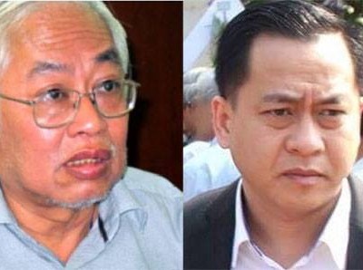 Từ trái qua: ông Trần Phuơng Bình và ông Phan Văn Anh Vũ.