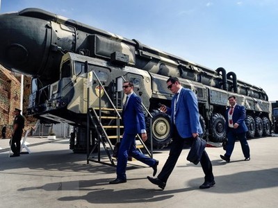 ên lửa đạn đạo liên lục địa Topol của Nga tại triển lãm quốc phòng Kubinka ở ngoại ô Moskva ngày 22/8/2017. (Nguồn: AFP/TTXVN)