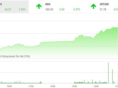 Phiên chiều 31/10: Bay cao
