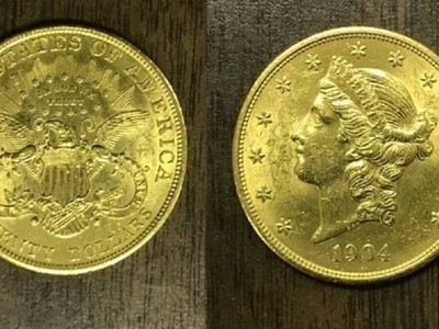Đồng xu vàng từ năm 1904 ước tính trị giá 1.350 USD.
