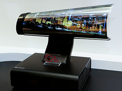 Nguyên mẫu smartphone với màn hình có thể cuộn của LG. Ảnh:LetsGoDigital.