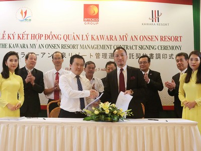 Bitexco chọn Tập đoàn Kawara (Nhật Bản) quản lý Dự án Mỹ An Onsen Resort