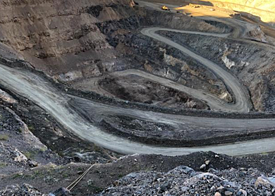 Khu vực khai thác của MP Materials tại Mountain Pass. Ảnh:CNN